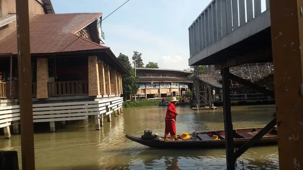 Tailandia Canale Acqua Galleggiante — Foto Stock