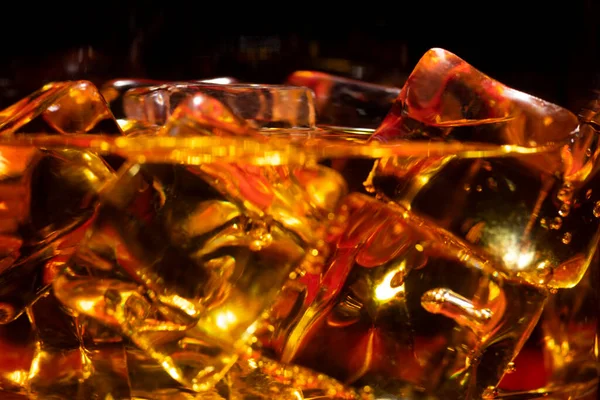 Ice Glass Whiskey Close — Stock Photo, Image