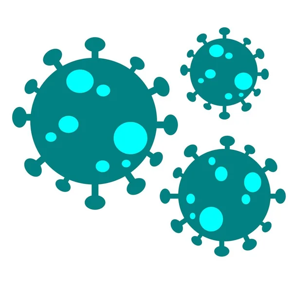 Illustrazione Grafica Vettoriale Virus Buono Vostro Grafico Info Pubblicità Del — Vettoriale Stock