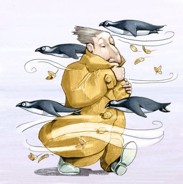 soğuk kutup penguenler