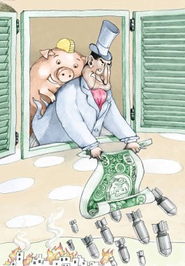 kapitalizm tarafından tutkucun uzağa bomba