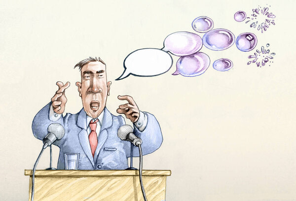 пустые слова политических
