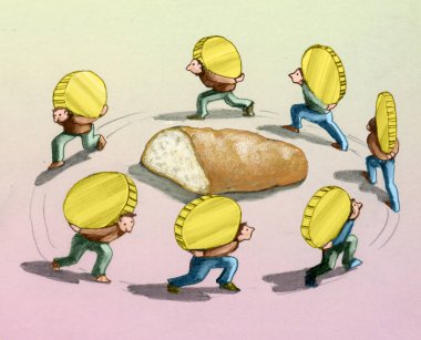 bread economy work clipart