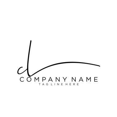 İlk harf CL İmza El yazısı Logo Vektörü