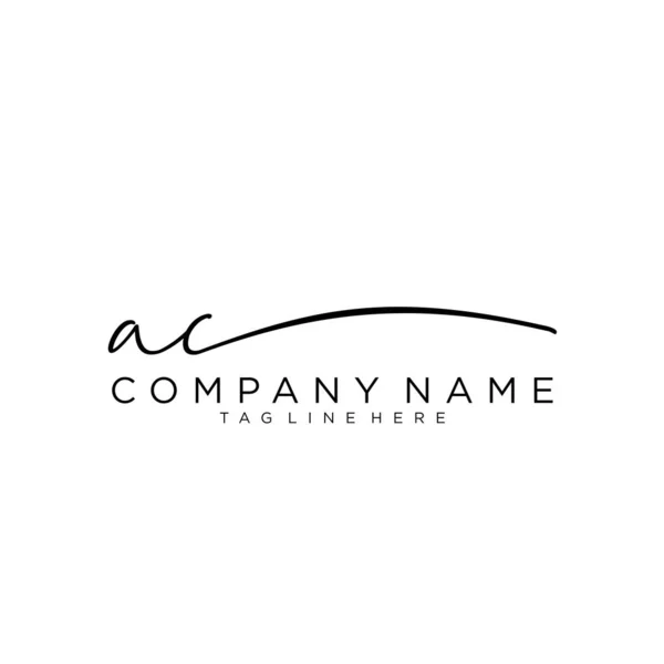 Anfangsbuchstabe Signature Handschrift Logo Vector — Stockvektor