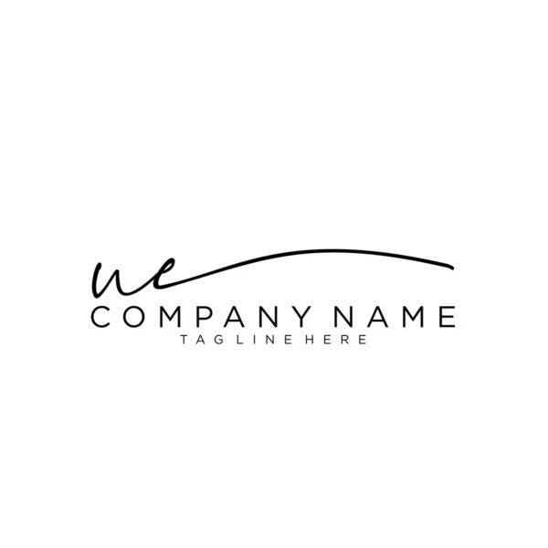 Letra Inicial Firma Letra Logo Vector — Vector de stock