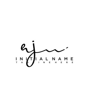 İlk harf RJ İmza El yazısı Logo Vektörü