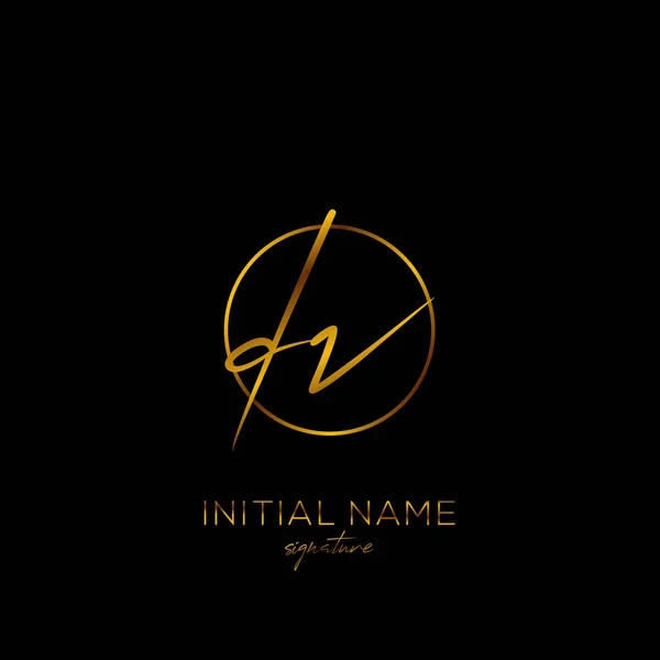 Vecteur Logo Écriture Initial — Image vectorielle