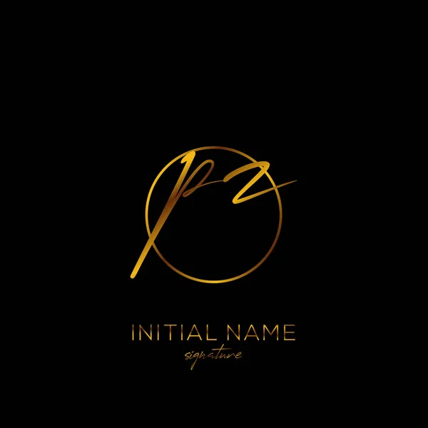 Vecteur Logo Écriture Initiale — Image vectorielle