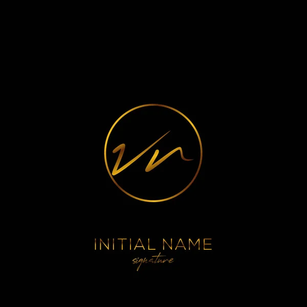 Vetor Inicial Logotipo Caligrafia —  Vetores de Stock