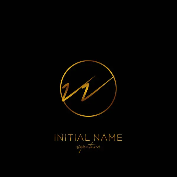 Initial Handwriting Logo Vector — Stock Vector