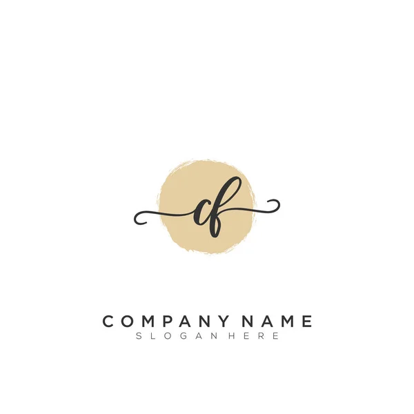 Harf Mza Yazısı Logo Vektörü — Stok Vektör