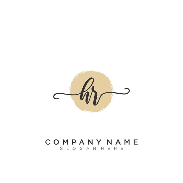 Initial Letter Signature Handwriting Logo Vector — Stock Vector