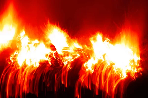 Rosso Arancione Bel Fuoco Brucia — Foto Stock