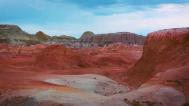 Canyon Argile Colorée Asie — Video