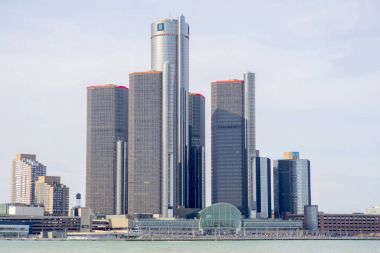 Detroit, Mi - 8 Nisan 2017: General Motors Binası, Gm Headqu