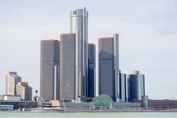 Detroit, Mi - 8 Nisan 2017: General Motors Binası, Gm Headqu — Stok fotoğraf