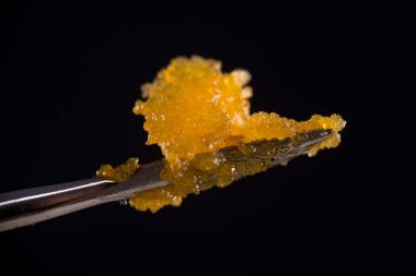 Dannabis concentrate live resin (extracted from medical marijuan clipart