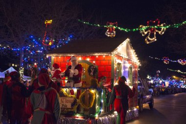 Ladysmith, Bc, Kanada - 30 Kasım 2017: Noel para görünümünü