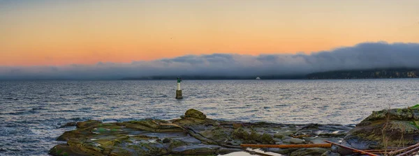 Schilderachtig panoramisch uitzicht op de Oceaan bij zonsondergang vanaf Jack punt en — Stockfoto