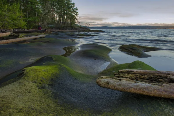 Scenic sunset view of the ocean from Roberts Memorial Park in Na — Stok Foto