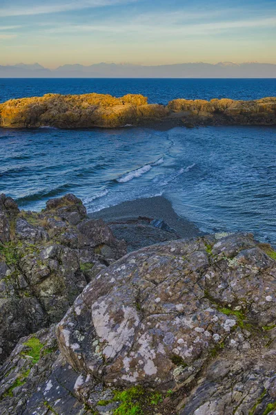 Vista do oceano com vista para o Estreito da Geórgia a partir de Neck Po — Fotografia de Stock