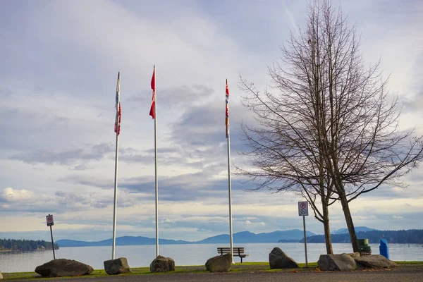 Trasferimento Beach park a Ladysmith, isola di Vancouver, Canada — Foto Stock