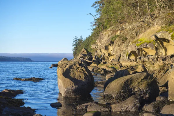 Scenic view of Jack Point and Biggs Park in Nanaimo, British Col — Stock Photo, Image