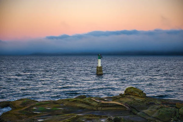 Vista sul tramonto dell'oceano da Jack Point e Biggs Park a Nanai — Foto Stock