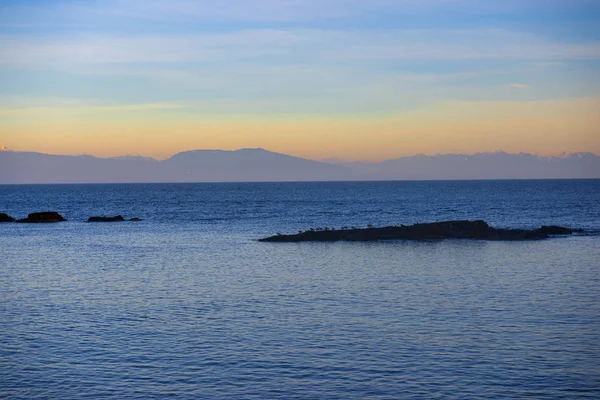 Pemandangan laut yang menghadap ke Selat Georgia dari Neck Po — Stok Foto