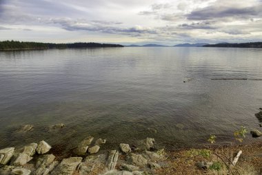 Ladysmith, Vancouver Adası, Bc dan Pasifik okyanus manzarası