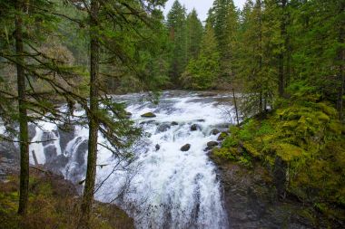 İngiliz River Falls, Vancouver Adası, M.ö. Canad görünümünü
