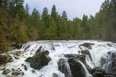 İngiliz River Falls, Vancouver Adası, M.ö. Canad görünümünü