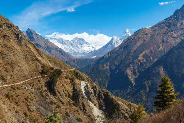 Caminata Campamento Base Del Everest Himalaya Nepal Fotos de stock