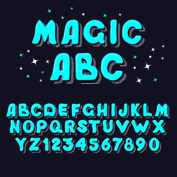 Vintage Αστείο Διανυσματικό Αλφάβητο Υφή Vintage Χειροποίητη Γραμματοσειρά — Διανυσματικό Αρχείο