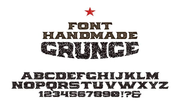 Conjunto Vetores Grunge Alphabet Para Seu Design —  Vetores de Stock