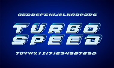 Dinamik yazı tipi tasarımı, alfabe, harfler ve sayılar. Örnekleme renk denetimi