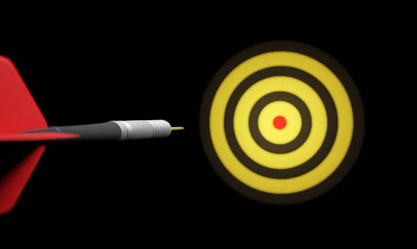 Pijl Raken Het Doelcentrum Van Bullseye Voor Business Focus Concept — Stockfoto