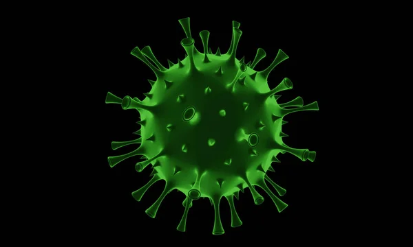 コロナウイルス病Covid 19感染医学イラスト 病原性呼吸器インフルエンザCovidウイルス細胞 コロナウイルス病の正式名称はCovid 3Dレンダリング — ストック写真