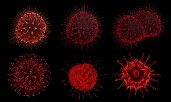 Coronavirus Covid Infektion Medizinische Illustration Krankheitserregende Influenza Viruszellen Der Atemwege — Stockfoto