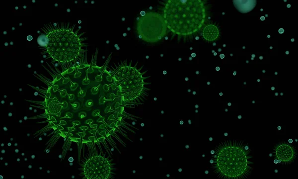 Coronavirus 2019 Ncov Nytt Coronavirus Cell Koncept Fall Farliga Influensastammar — Stockfoto