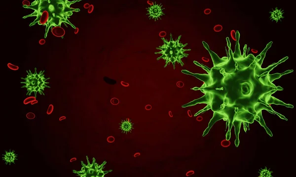 Coronavirus 2019 Ncov Новела Про Коронавірусну Клітину Небезпечні Випадки Грипу — стокове фото