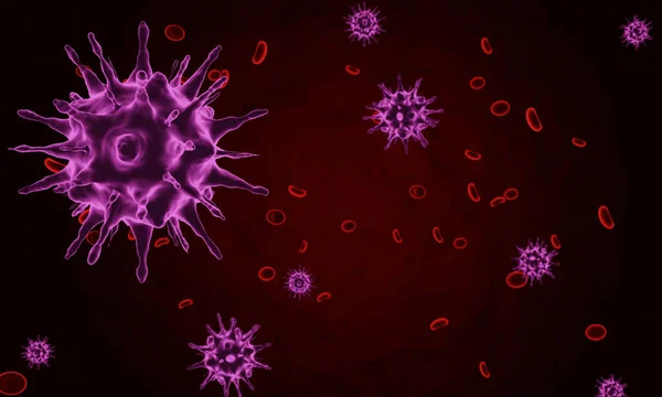 Coronavirus 2019 Ncov Nytt Coronavirus Cell Koncept Fall Farliga Influensastammar — Stockfoto
