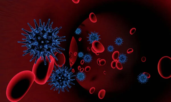 Koronawirus 2019 Ncov Nowa Koncepcja Komórki Koronawirusa Niebezpieczne Przypadki Grypy — Zdjęcie stockowe