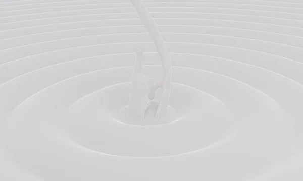 Nalewanie Białego Mleka Okrągłą Falą Mleka Koncepcja Świeżego Mleka Picia — Zdjęcie stockowe