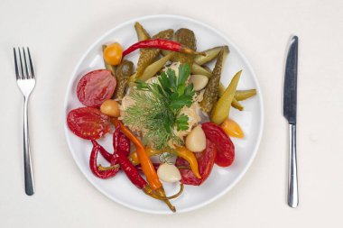 En iyi restoranda soğuk atıştırmalıklar.