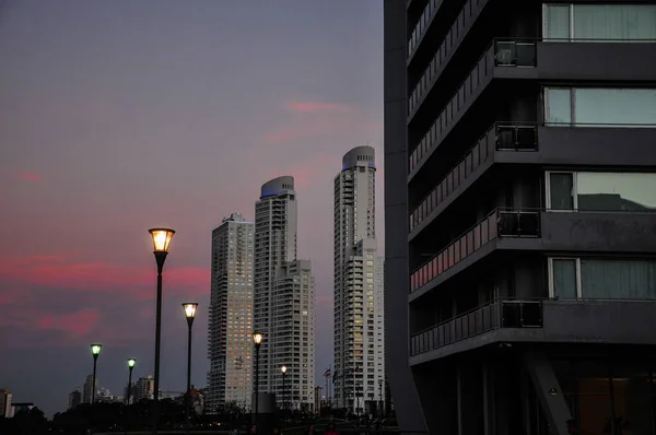 Budynki Puerto Nuevo Rosario Santa Argentyna Obrazy Stockowe bez tantiem