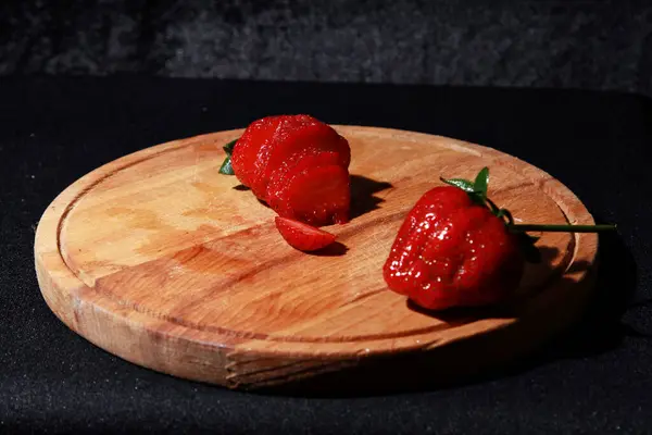Φράουλα Φρούτα Νωπά Τρόφιμα — Φωτογραφία Αρχείου