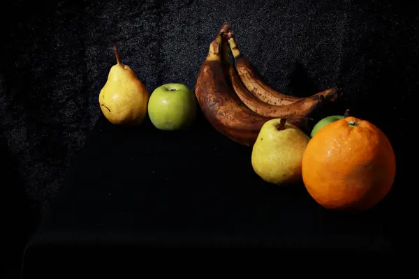 딸기와 바나나 오렌지 — 스톡 사진