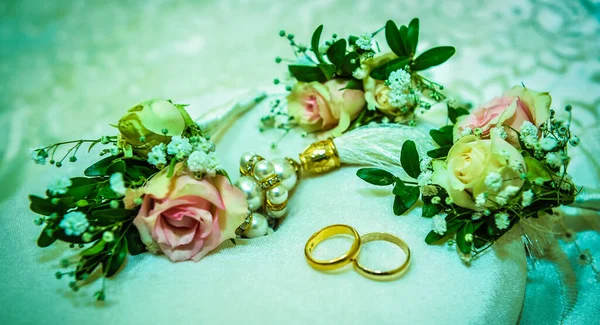 Δαχτυλίδια Γάμου Και Αρραβώνων — Φωτογραφία Αρχείου